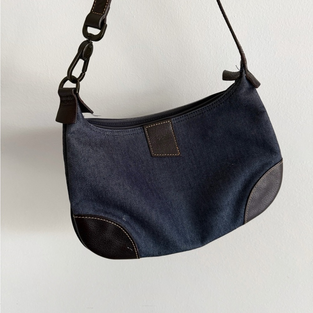 Denim and Leather Bag